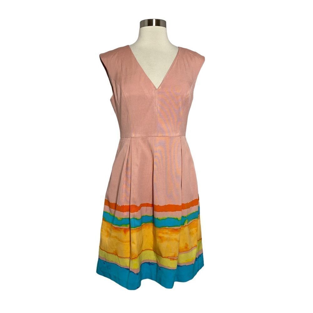 Tracy Reese for Anthropologie Painterly Pleated Dress 2